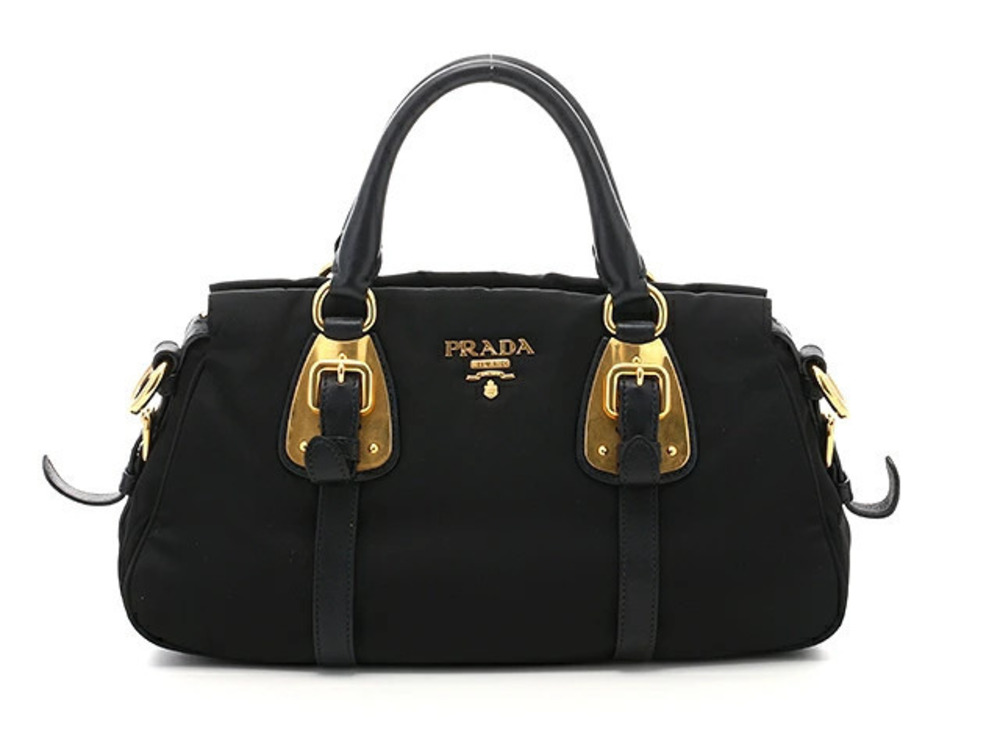Prada Calfskin Black Shoulder Bag